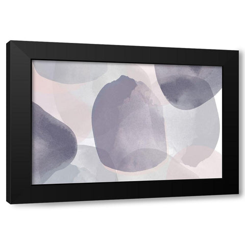 Minimalist Pink Purple Palette I Black Modern Wood Framed Art Print by Orlov, Irena