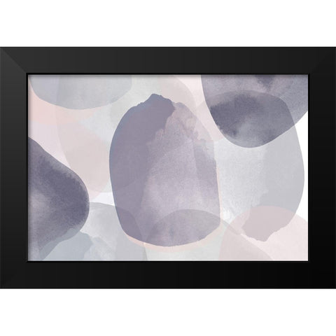 Minimalist Pink Purple Palette I Black Modern Wood Framed Art Print by Orlov, Irena