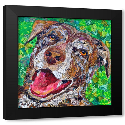Ben Dog Black Modern Wood Framed Art Print by St Hilaire, Elizabeth