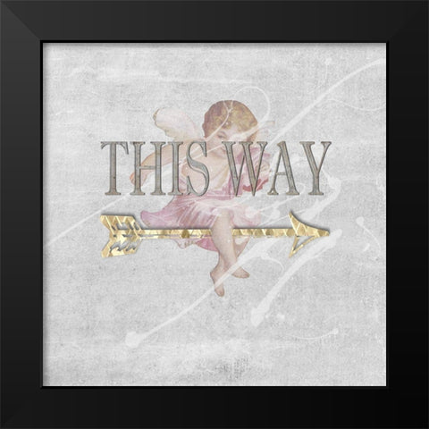 Follow Your Dreams I Black Modern Wood Framed Art Print by Smith, Karen