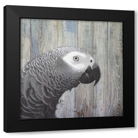 Bird Heads II Black Modern Wood Framed Art Print by Smith, Karen