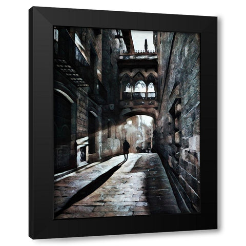 Shadowed by Solitude Black Modern Wood Framed Art Print with Double Matting by Aldridge, Ashley