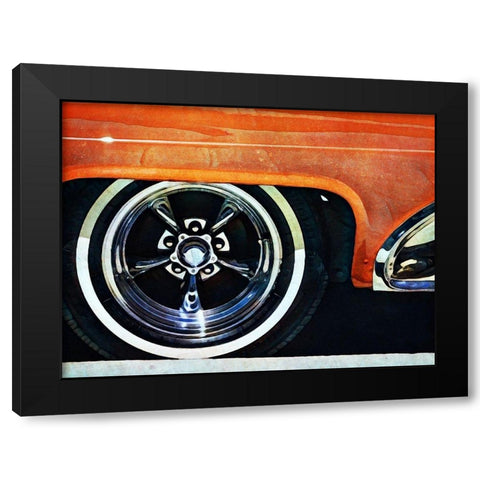 Orange Fender White Wall Mag Black Modern Wood Framed Art Print by Aldridge, Ashley