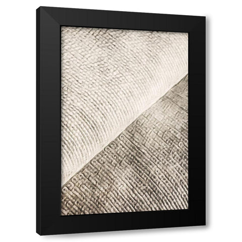 Woven Geometric Abstract I Black Modern Wood Framed Art Print by Aldridge, Ashley