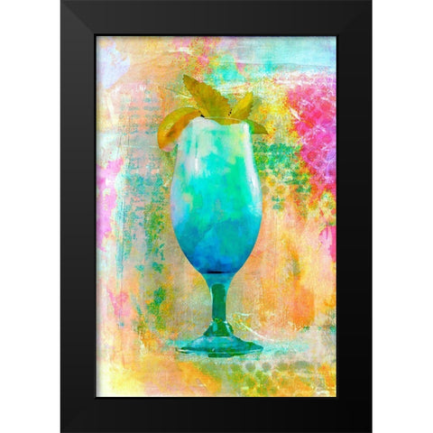 Cocktail Night Black Modern Wood Framed Art Print by Haase, Andrea