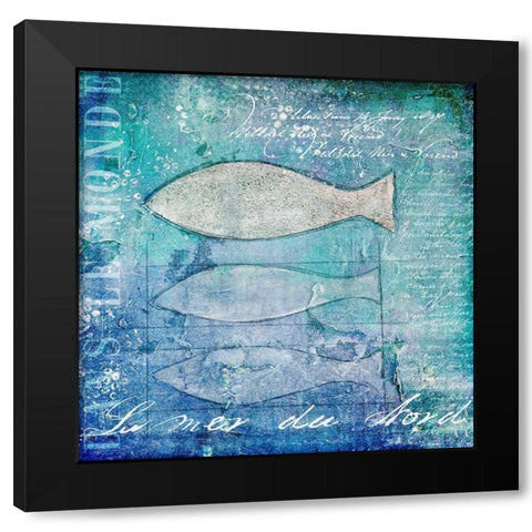 Down by the Sea III Black Modern Wood Framed Art Print with Double Matting by Haase, Andrea