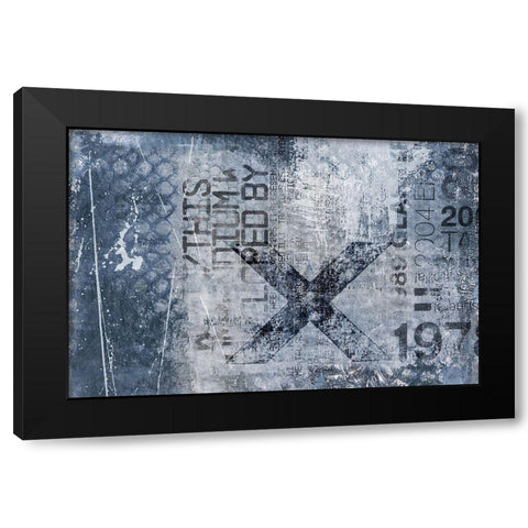 Urban X Black Modern Wood Framed Art Print with Double Matting by Haase, Andrea