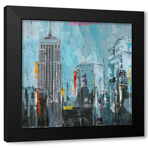 City Living I Black Modern Wood Framed Art Print by Joy, Julie