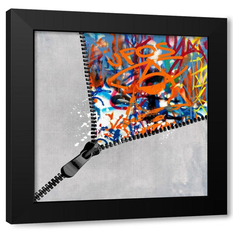 The Reveal Black Modern Wood Framed Art Print by Smith, Karen