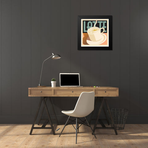 Latte Black Modern Wood Framed Art Print by Weiss, Richard