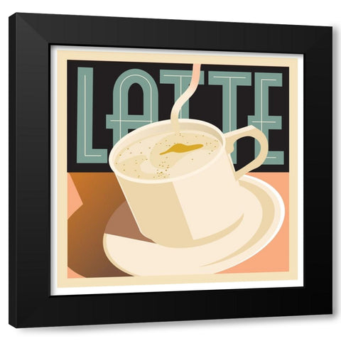 Latte Black Modern Wood Framed Art Print by Weiss, Richard