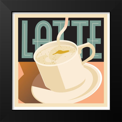 Latte Black Modern Wood Framed Art Print by Weiss, Richard