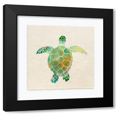 Turtle Bay I Black Modern Wood Framed Art Print with Double Matting by Guillen, Surma