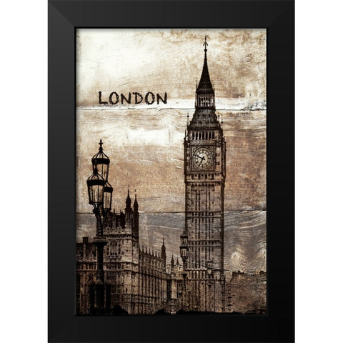 London II Black Modern Wood Framed Art Print by Orlov, Irena
