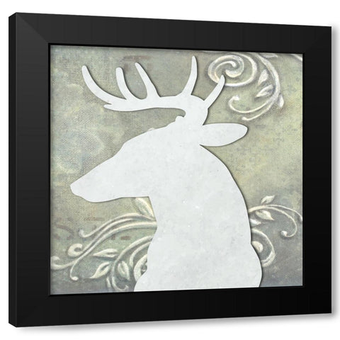 Head On I Black Modern Wood Framed Art Print by Smith, Karen