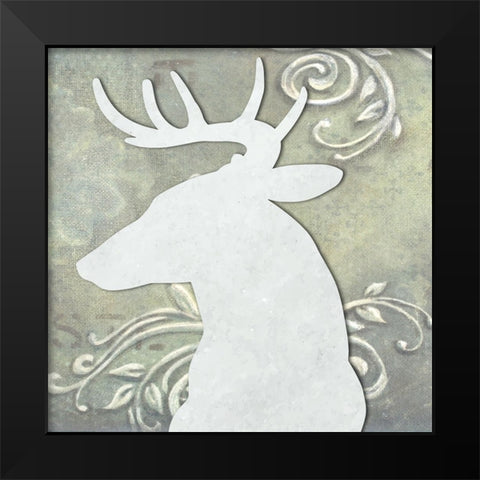 Head On I Black Modern Wood Framed Art Print by Smith, Karen