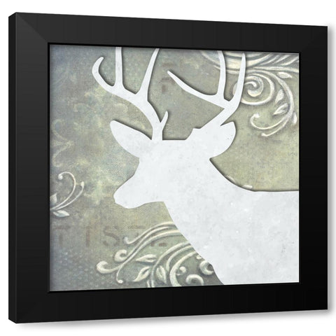 Head On II Black Modern Wood Framed Art Print with Double Matting by Smith, Karen