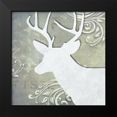 Head On II Black Modern Wood Framed Art Print by Smith, Karen