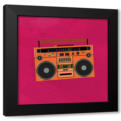 Tape On II Black Modern Wood Framed Art Print with Double Matting by Smith, Karen