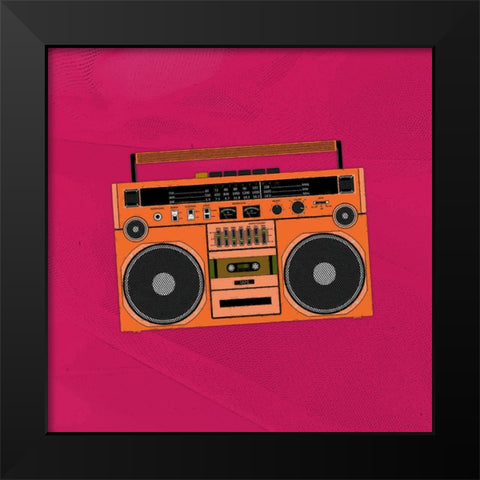 Tape On II Black Modern Wood Framed Art Print by Smith, Karen