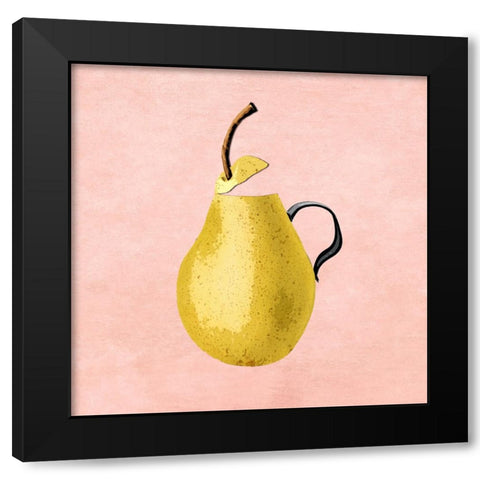 Pre Pear Black Modern Wood Framed Art Print with Double Matting by Smith, Karen