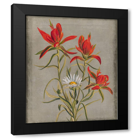 Inthered I Black Modern Wood Framed Art Print with Double Matting by Smith, Karen
