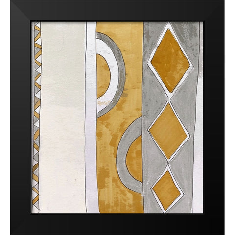 Hoopla II Black Modern Wood Framed Art Print by Smith, Karen