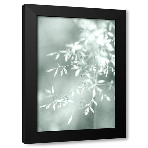 Delicate Black Modern Wood Framed Art Print with Double Matting by Stalus, Judy
