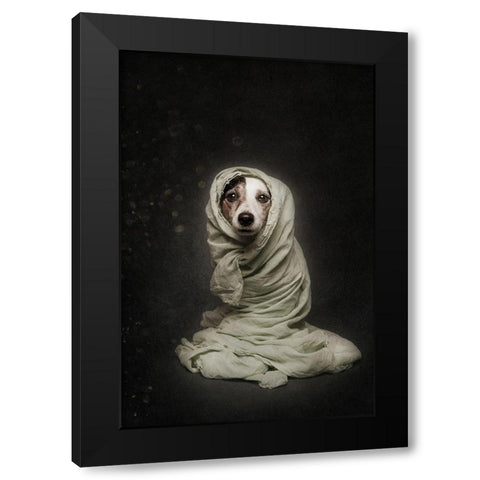 Wrapped Black Modern Wood Framed Art Print with Double Matting by Willers, Heike