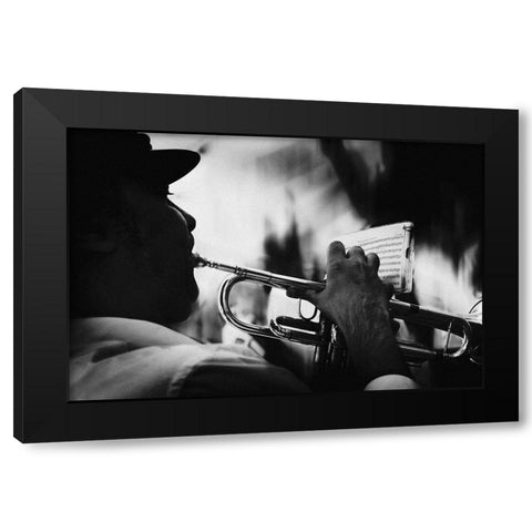 just follow my lead Black Modern Wood Framed Art Print by Correia, Rui