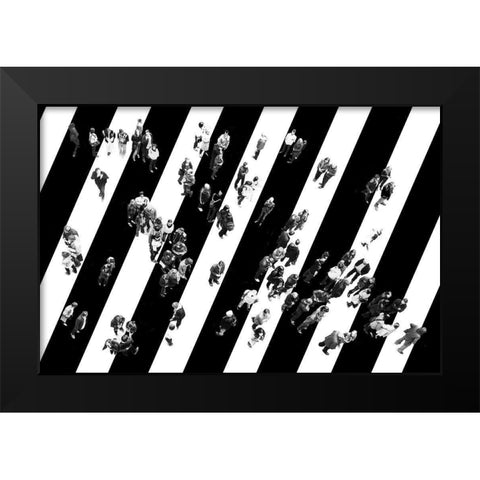 Find me Black Modern Wood Framed Art Print by Eisele, Stefan