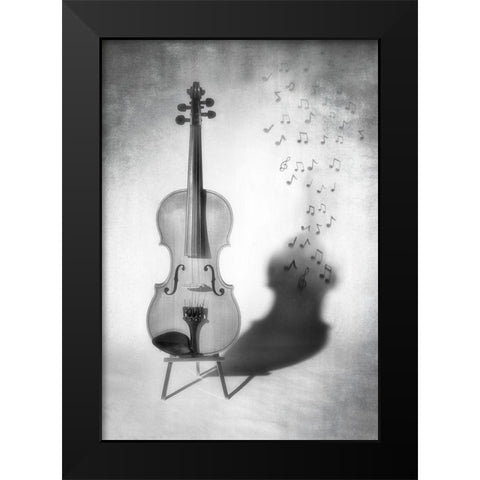 Melodie Black Modern Wood Framed Art Print by Provost, Louis-Philippe