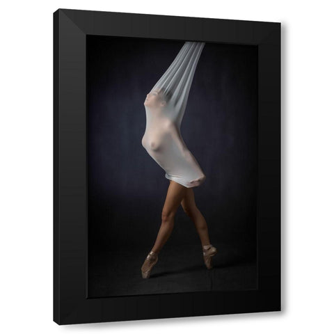 Sheer Stretch Black Modern Wood Framed Art Print by Studio, Catchlight