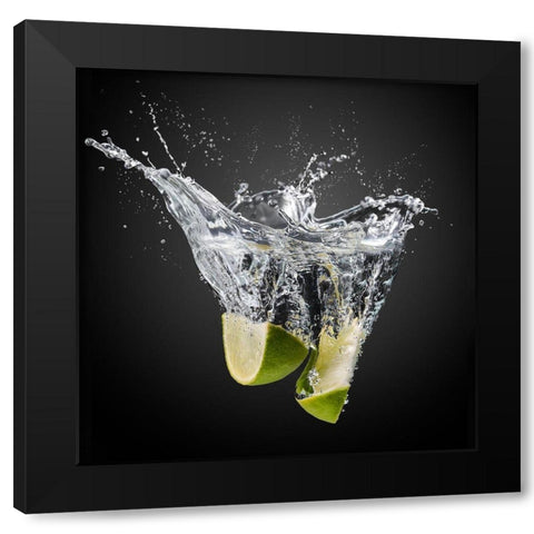 Fresh Limes! Black Modern Wood Framed Art Print with Double Matting by Yunta, Isma