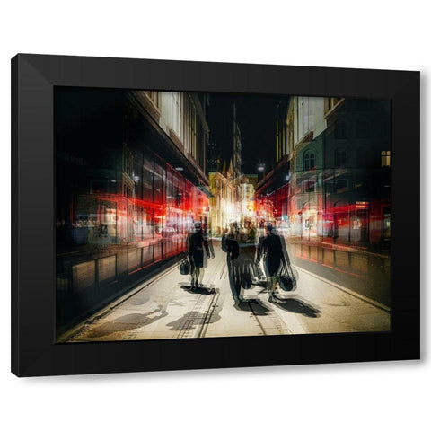 Free Exit Black Modern Wood Framed Art Print with Double Matting by Chiriaco, Carmine