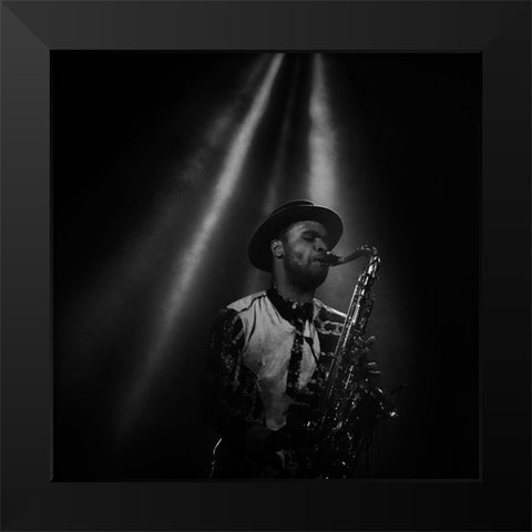 summer song Black Modern Wood Framed Art Print by Correia, Rui