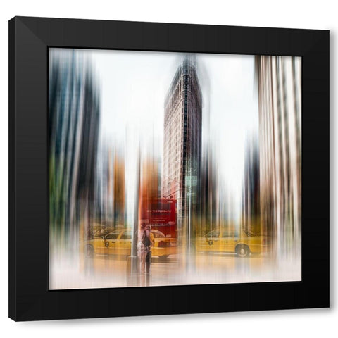 Flatiron Black Modern Wood Framed Art Print with Double Matting by Chiriaco, Carmine