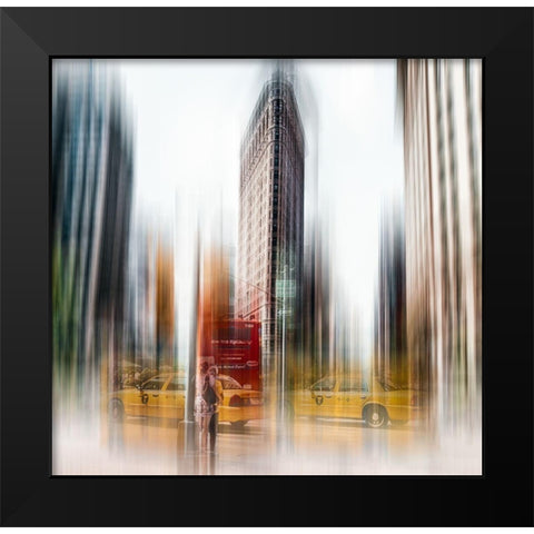 Flatiron Black Modern Wood Framed Art Print by Chiriaco, Carmine