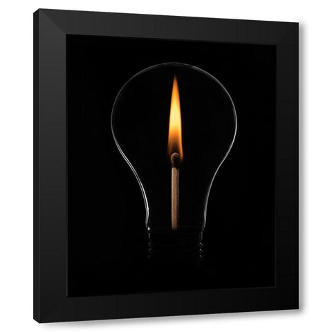 Match Black Modern Wood Framed Art Print with Double Matting by Matsumura, Naoki