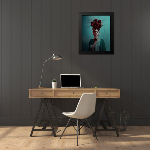 Untitled Black Modern Wood Framed Art Print by Hamidnezhad, Amin