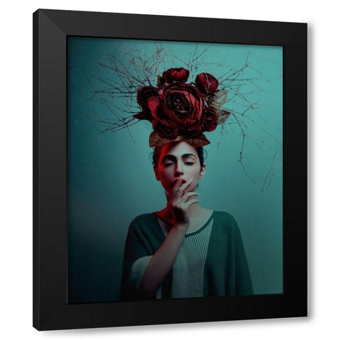 Untitled Black Modern Wood Framed Art Print with Double Matting by Hamidnezhad, Amin