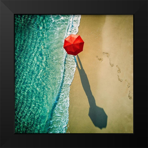 deep water Black Modern Wood Framed Art Print by Ambra