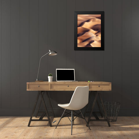 Chocolate Dunes Black Modern Wood Framed Art Print by Al Hammadi, Khalid