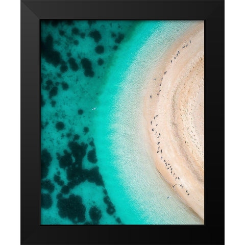 Hot Summer Black Modern Wood Framed Art Print by Alnomas, Faisal