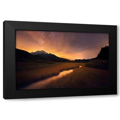 Zelenci springs Black Modern Wood Framed Art Print with Double Matting by Krivec, Ales