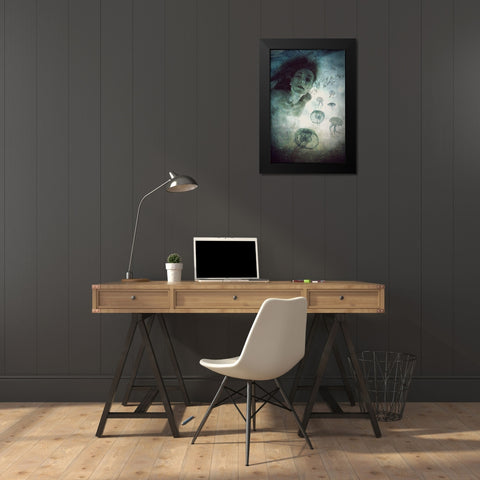Siren Black Modern Wood Framed Art Print by Lazarska, Lucyna