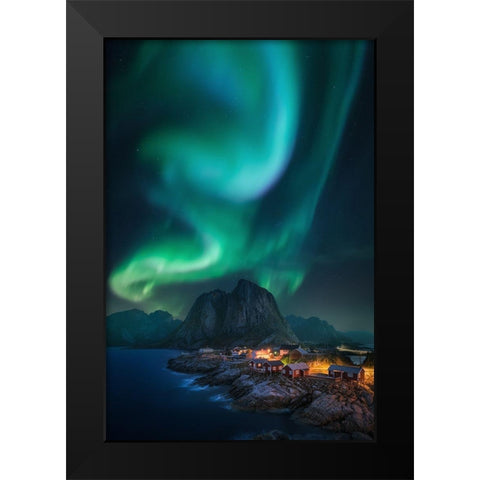 Rise Up Black Modern Wood Framed Art Print by F. Turienzo, Carlos