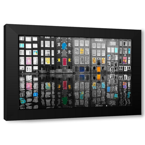 Amsterdam 39 Black Modern Wood Framed Art Print by Shrayer, Igor