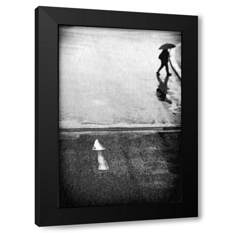 If I Have To Go Black Modern Wood Framed Art Print by Mexia, Laura