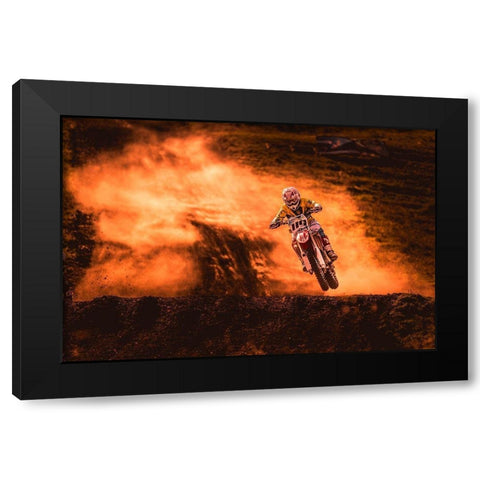 above Black Modern Wood Framed Art Print by Igor, Salkov